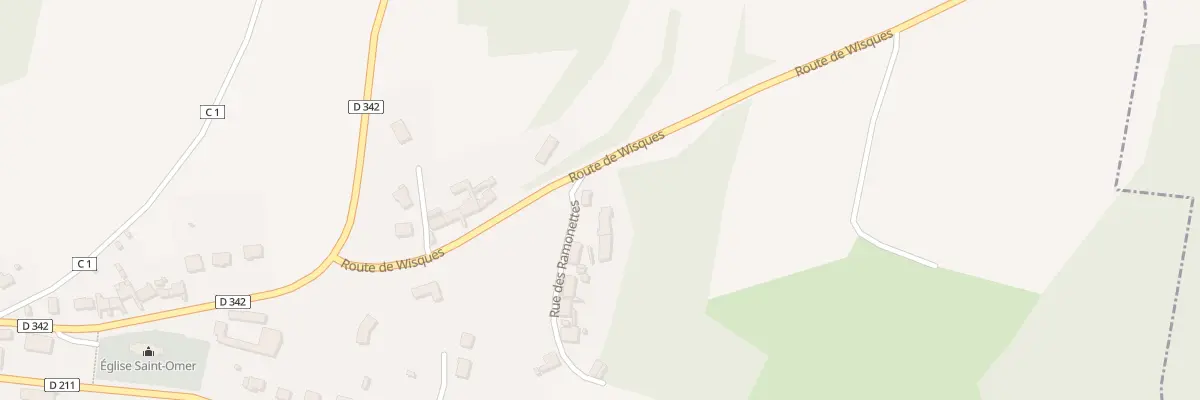 Plan du 1 Rue des Ramonettes à Setques