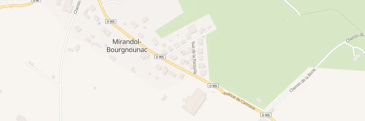 Plan du 10 Av de Carmaux à Mirandol-Bourgnounac