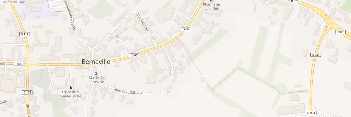 Plan du 36 Rue du Château à Bernaville