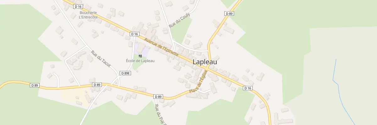 Plan du 6 Av de l’Epinette à Lapleau