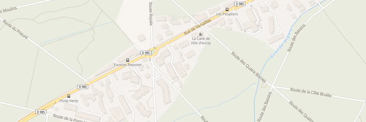 Plan de la Rue de Versailles à Ville-d’Avray