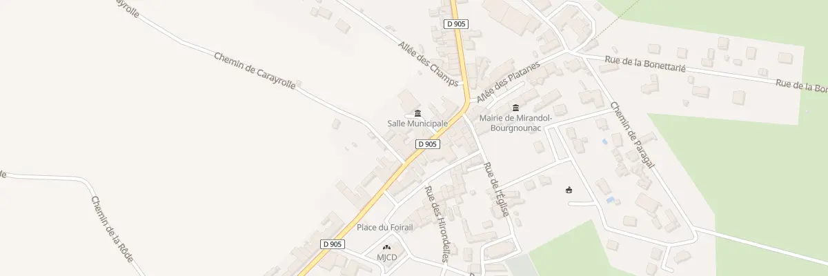Plan du 13 Av du Viaur à Mirandol-Bourgnounac