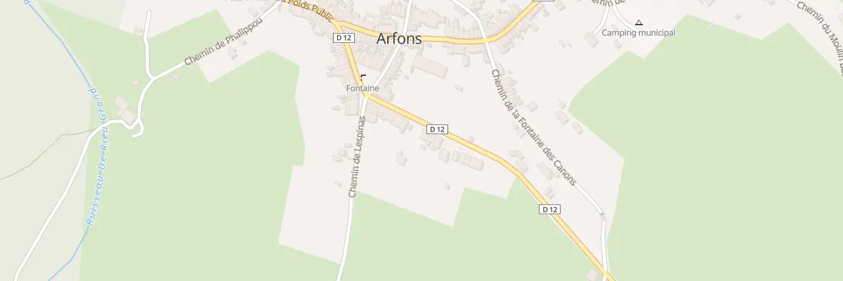 Plan du 12 Rte du Lampy à Arfons