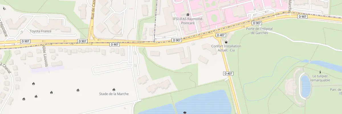 Plan du 1 Bd de la République à Marnes-la-Coquette