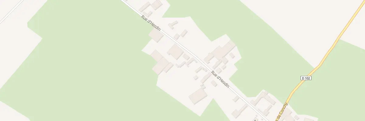 Plan du 10 Rue d’Hesdin à Rougefay