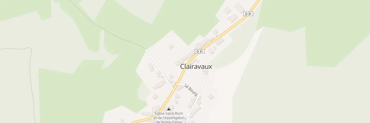 Plan du 34 Le Bourg à Clairavaux