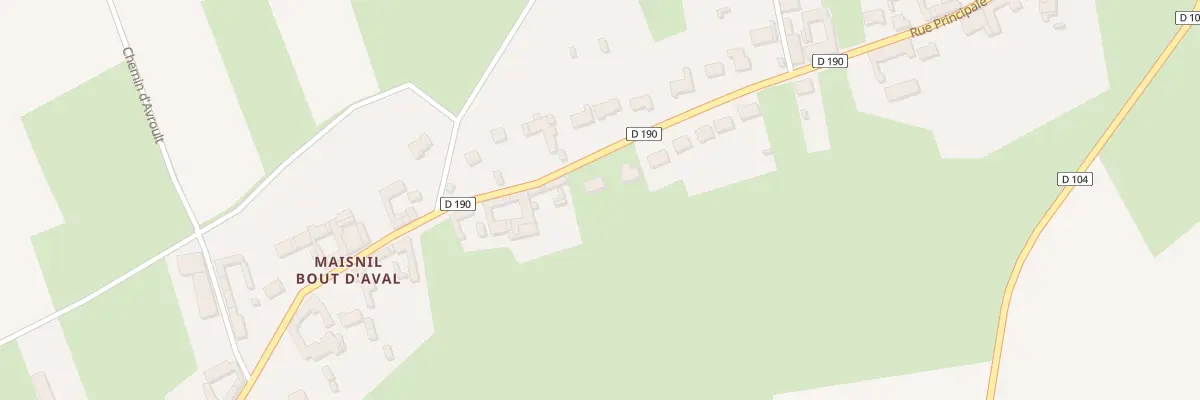 Plan du 54A Rue Principale à Dohem