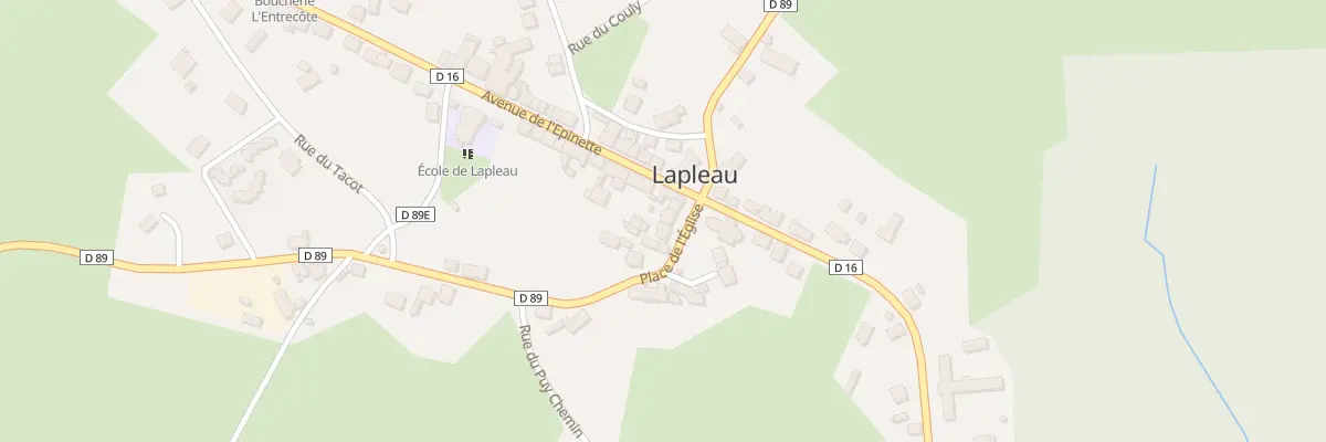 Plan du 4 Pl de l’Eglise à Lapleau