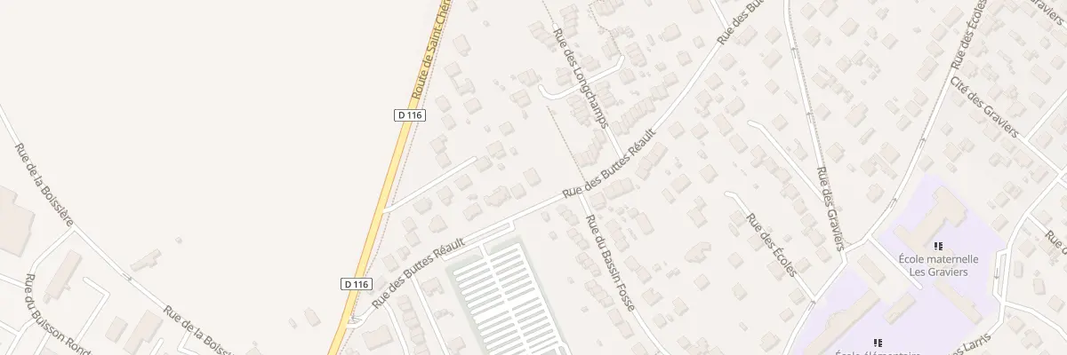 Plan du 288 Rue des Buttes Réault à Breuillet