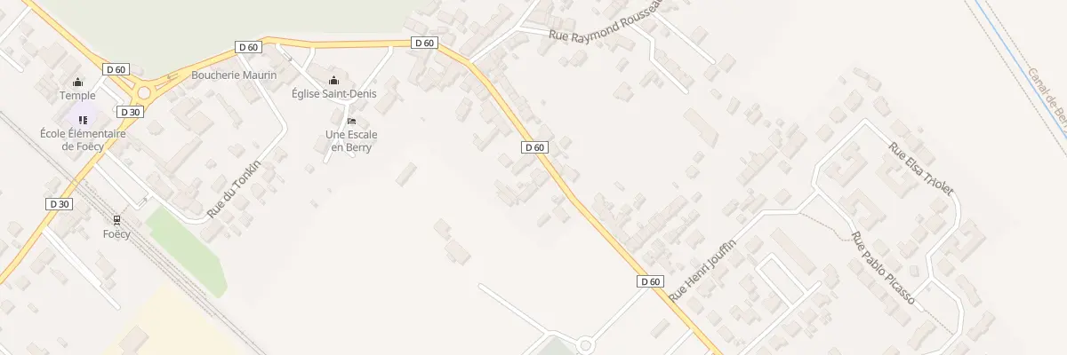 Plan du 18 Rue Jean Moulin à Foëcy