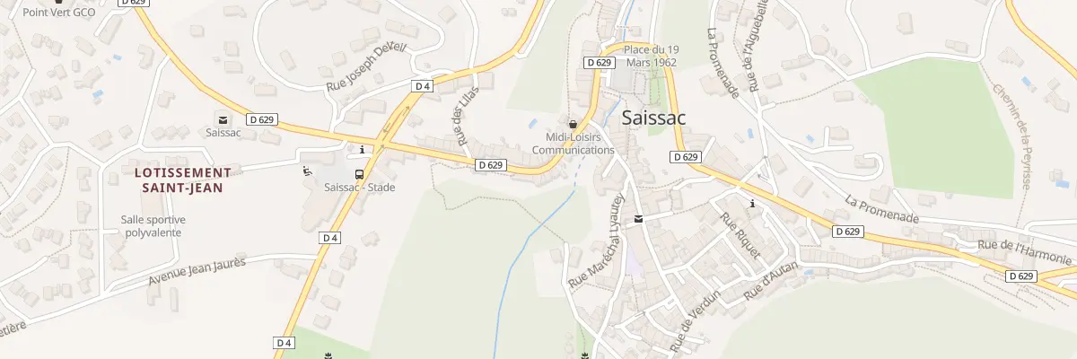 Plan du 254 Le Village à Saissac