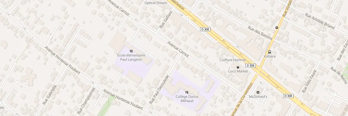 Plan du 2 Rue Paul Deroulède à Sartrouville