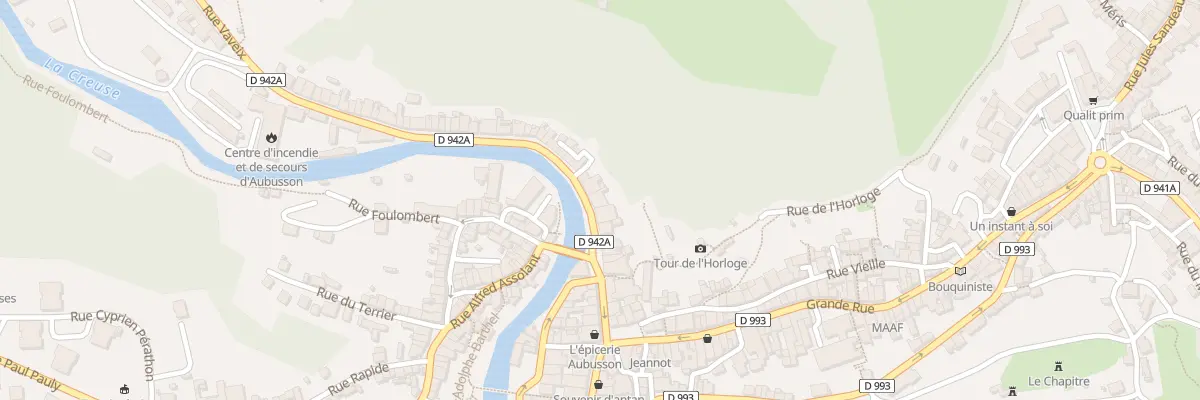 Plan du 34 Rue Vaveix à Aubusson