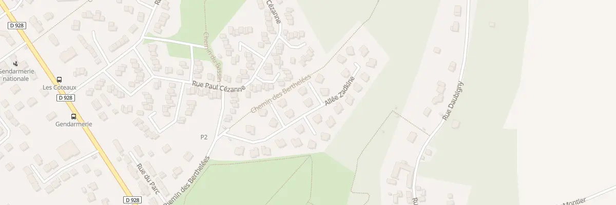 Plan du 1 All Riondet à Auvers-sur-Oise