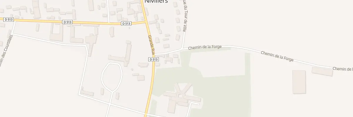 Plan du 56 Rue du Tour de Ville à Nivillers