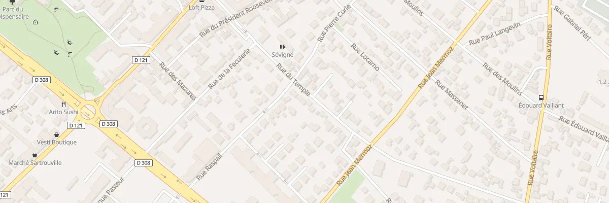 Plan du 58 Rue du Temple à Sartrouville