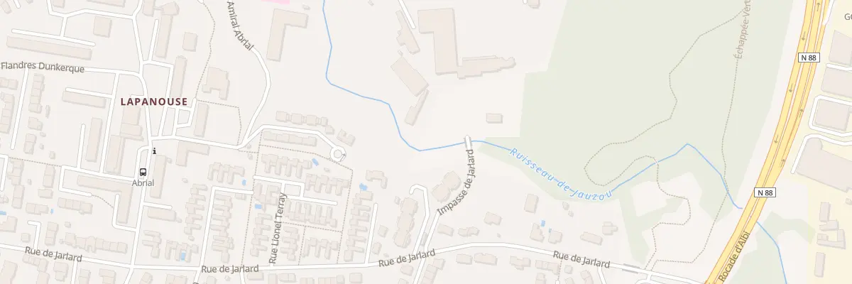 Plan du 125 Rue de Jarlard à Albi