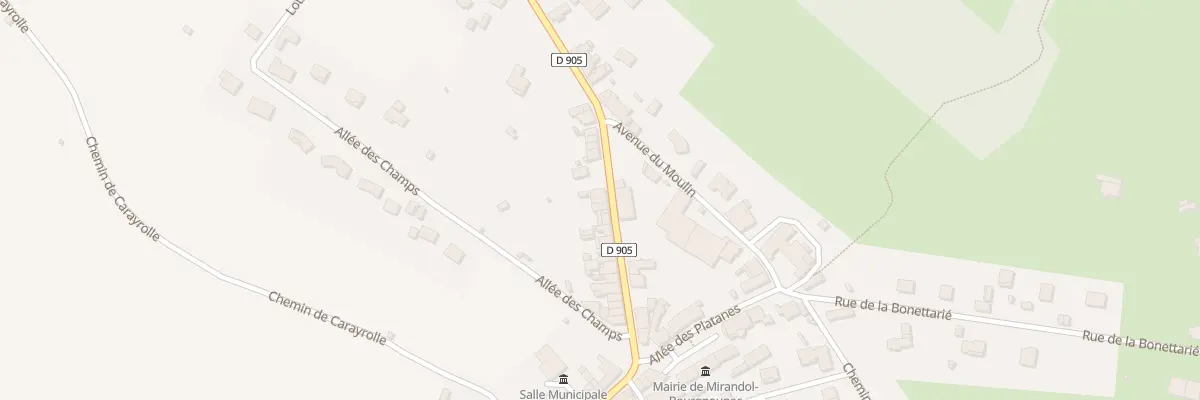 Plan du 16B Av du Castel à Mirandol-Bourgnounac