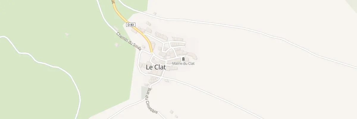 Plan du 20 Le Village au Clat