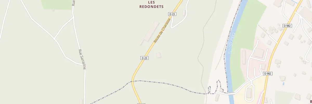 Plan du 9001 Rte de Charasse à Aubusson