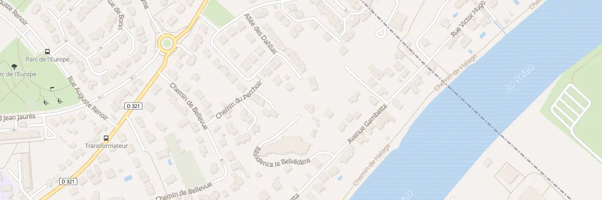 Plan du 65 Che de Bellevue à Chatou