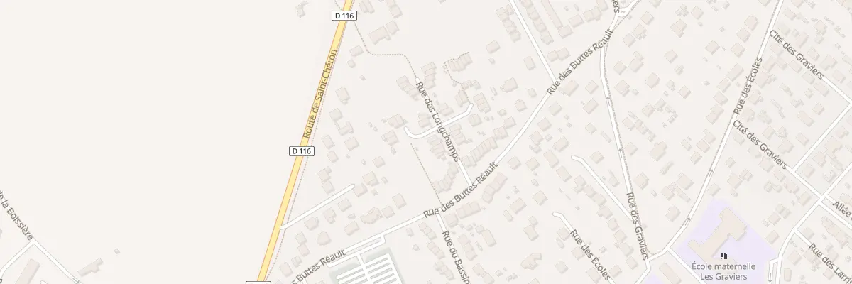 Plan du 7 Rue des Longchamps à Breuillet