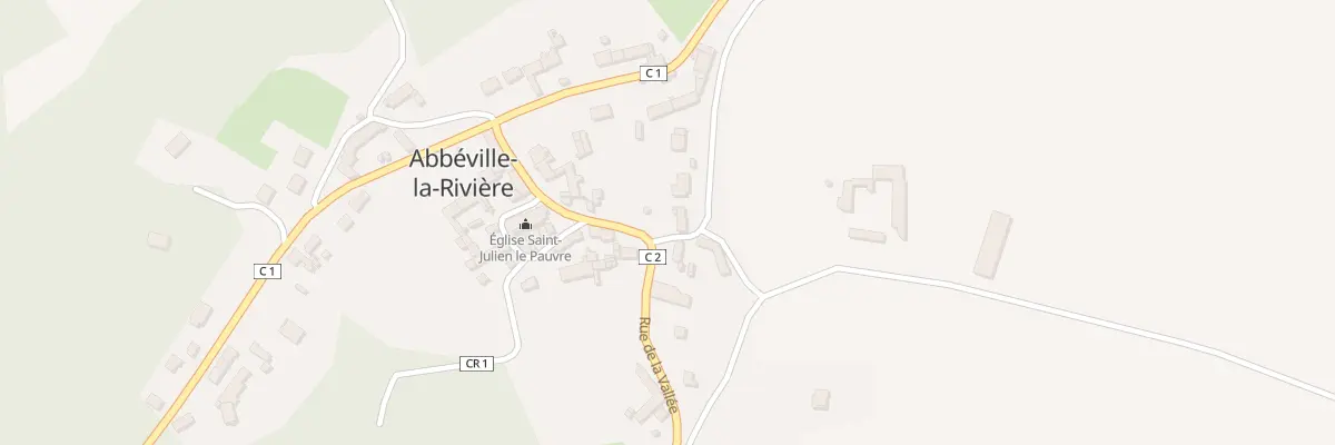 Plan du 7 Rue de la Vallée à Abbéville-la-Rivière