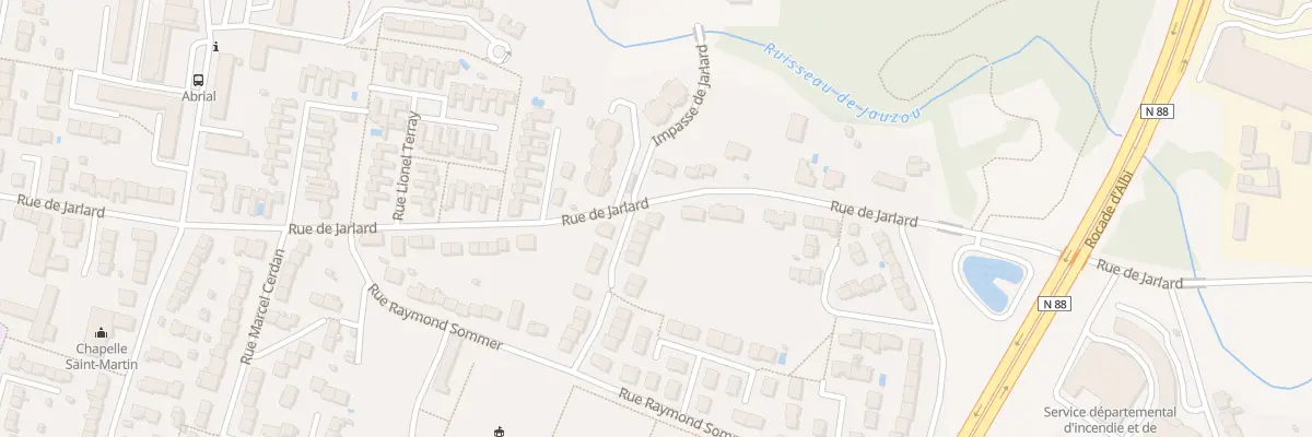 Plan du 1 Rue Baptiste Marcet à Albi