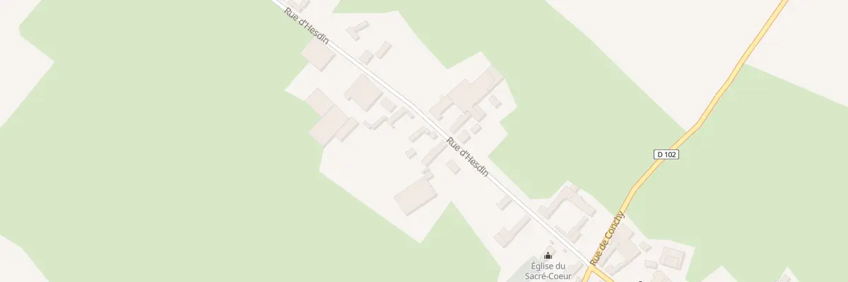 Plan du 6 Rue d’Hesdin à Rougefay