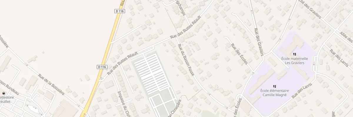 Plan du 29 Rue du Bassin Fosse à Breuillet