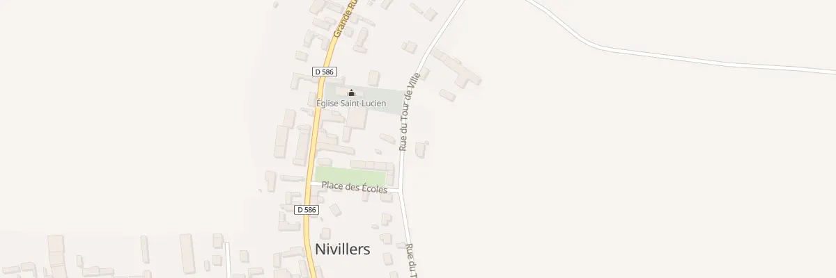 Plan du 330 Rue du Tour de Ville à Nivillers