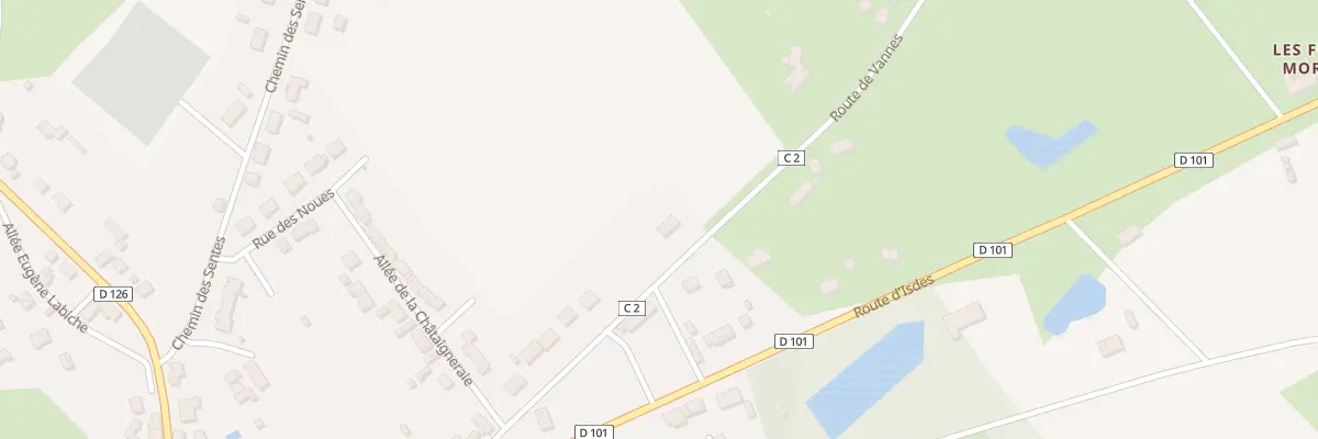 Plan du 13B Rte de Vannes à Souvigny-en-Sologne