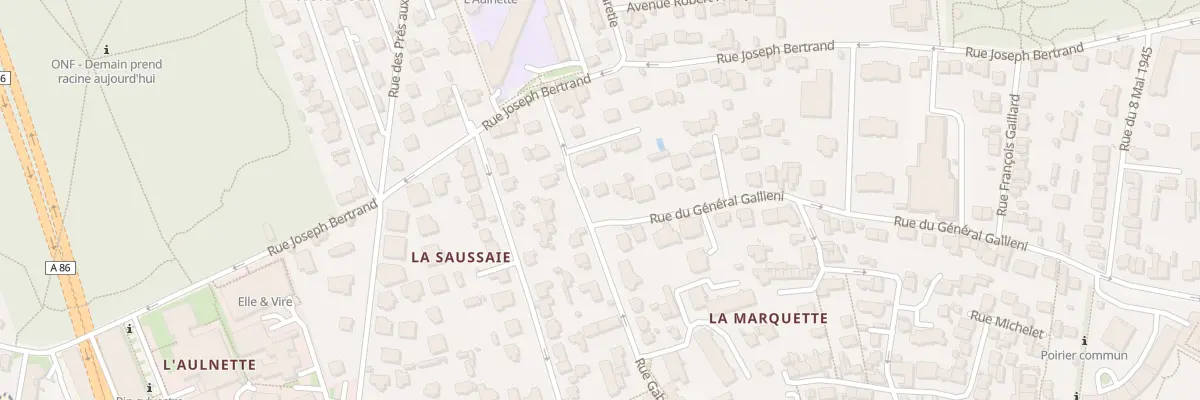 Plan du 84 Rue du Général Galliéni à Viroflay