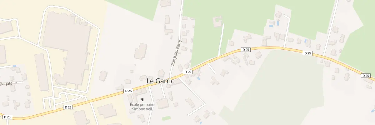 Plan du 21 Rte de Valdériès au Garric