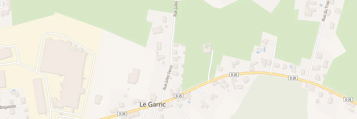 Plan du 6 Rue Jules Ferry au Garric