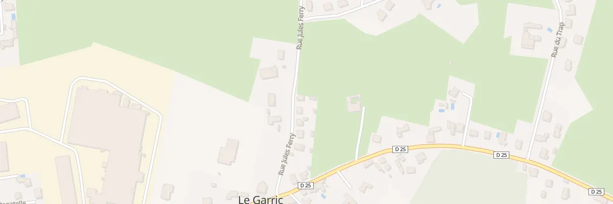 Plan du 10 Rue Jules Ferry au Garric