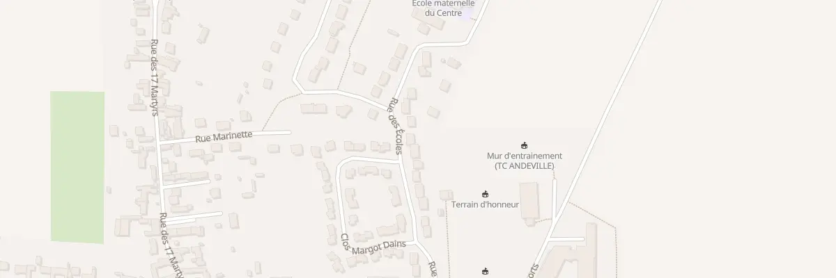 Plan du 16 Rue des Écoles à Andeville