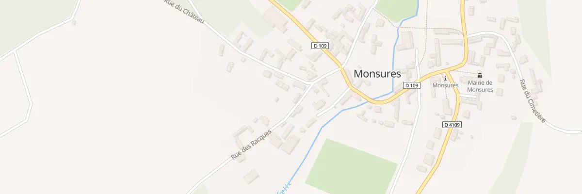 Plan du 2 Rue des Racques à Monsures