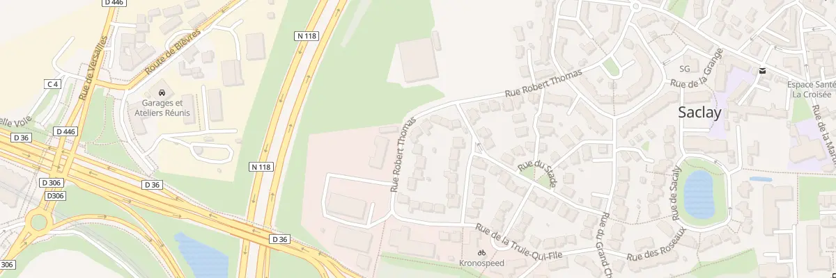 Plan du 33 Rue Robert Thomas à Saclay