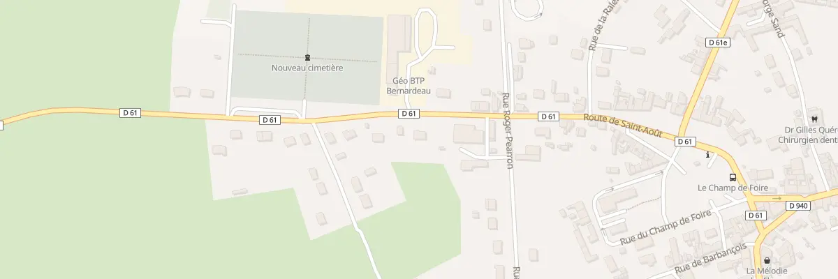 Plan du 21 Rte de Saint-aout à Lignières
