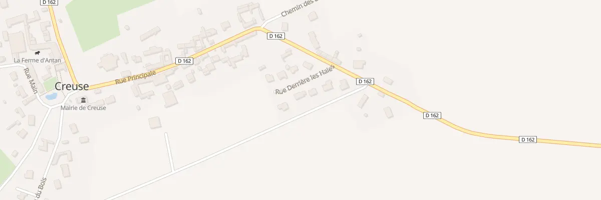 Plan du 7 Rue Derriere les Haies à Creuse