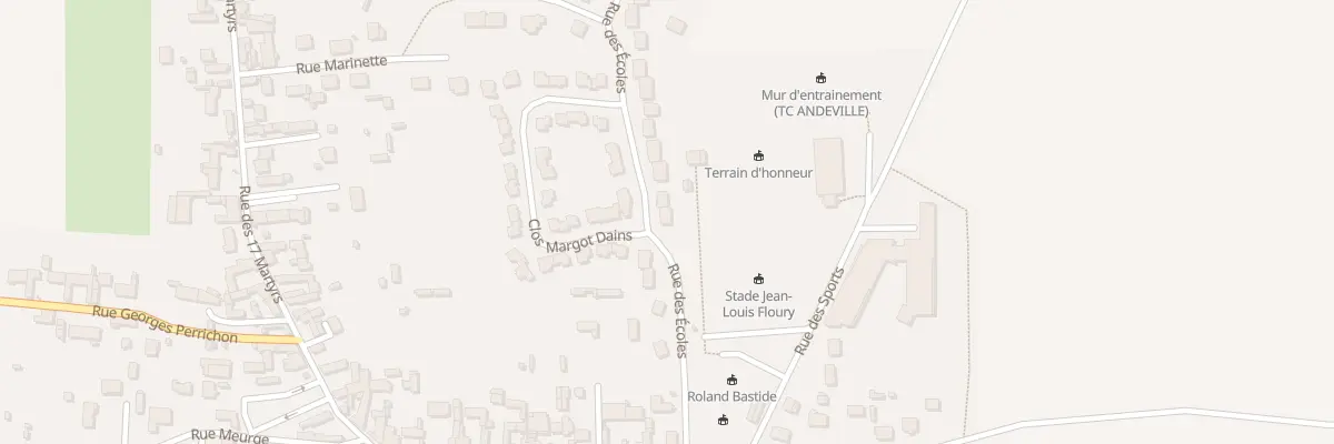 Plan du 2 Rue des Écoles à Andeville