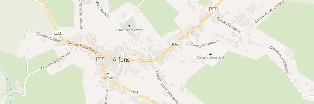 Plan du 5 Rue de la Colombe à Arfons