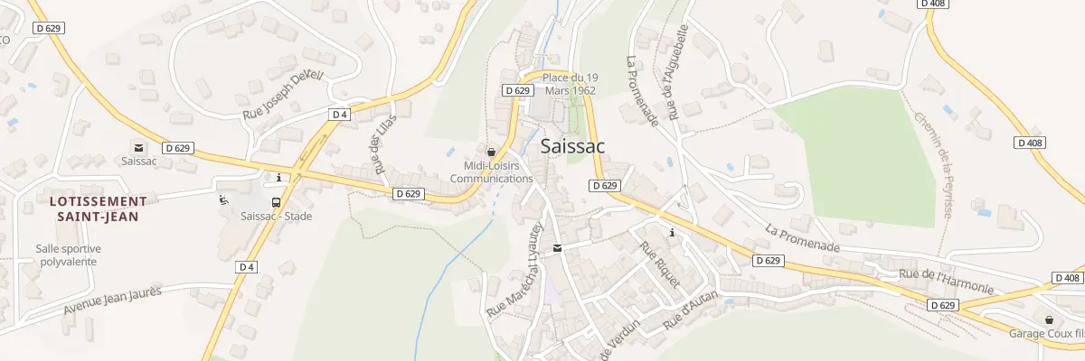 Plan du 11 Rue de la République à Saissac