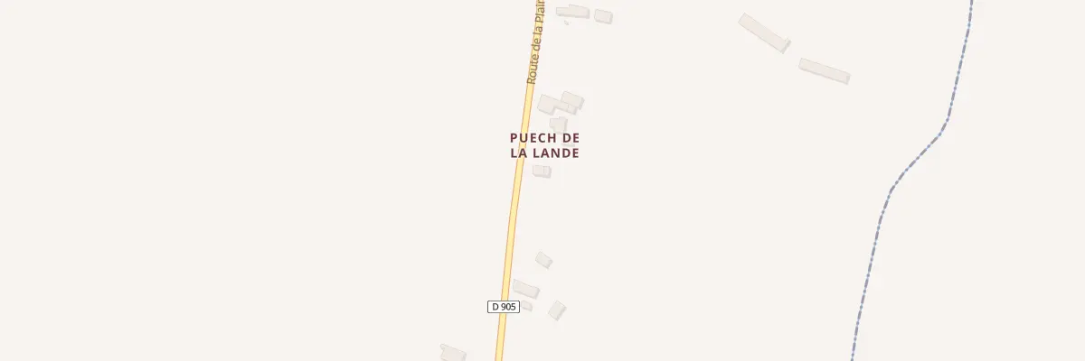 Plan du 5030 Puech de la Lande à Almayrac