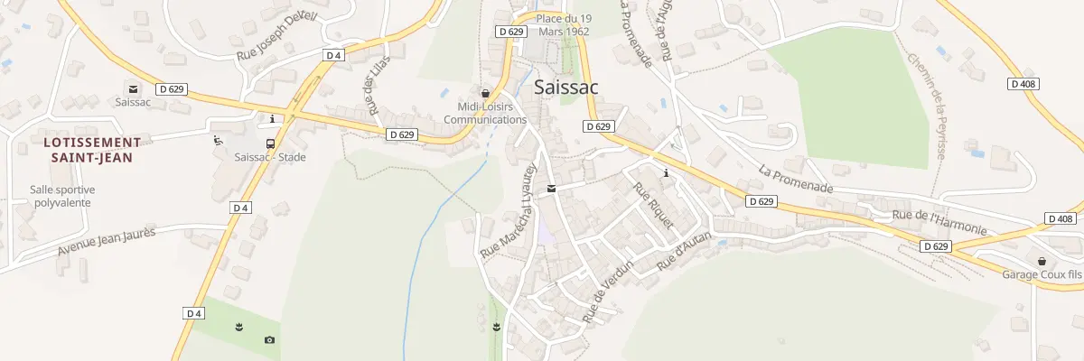 Plan du 218 Le Village à Saissac