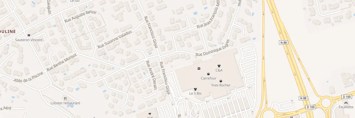 Plan du 6 Rue Dominique Ingres à Albi