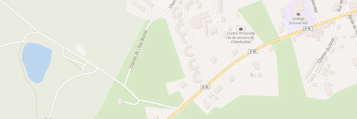 Plan du 20 Rte d’Ahun à Chénérailles