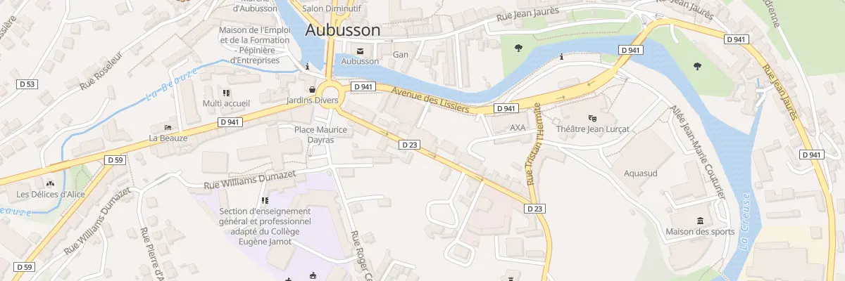 Plan du 3B Rue St Jean à Aubusson