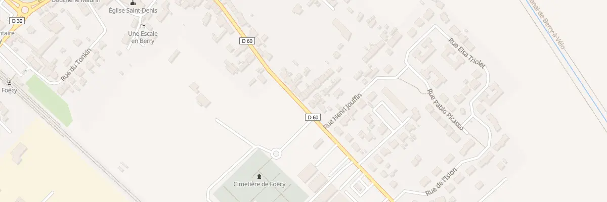 Plan du 25 Rue Jean Moulin à Foëcy
